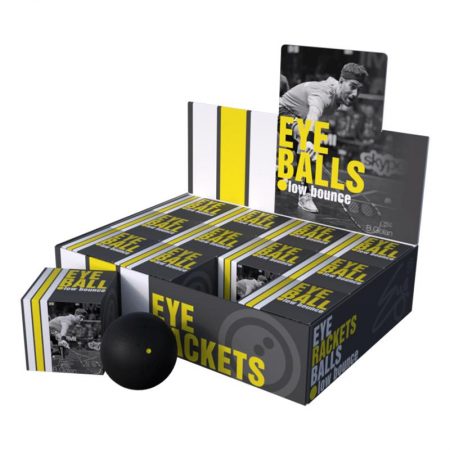 Eye Double Yellow Dot Squash Ball (12pcs)