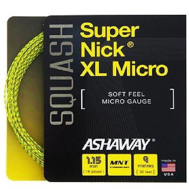 Ashaway SuperNick XL Micro 18 1.15mm Restring Services - Yellow