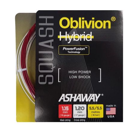 Ashaway Oblivion 1.15-1.20mm Squash Hybrid Set Restring Services