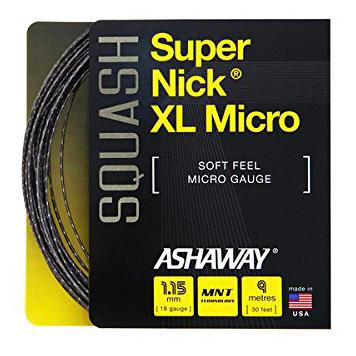 Ashaway SuperNick XL Micro 18 1.15mm Restring Services - Black