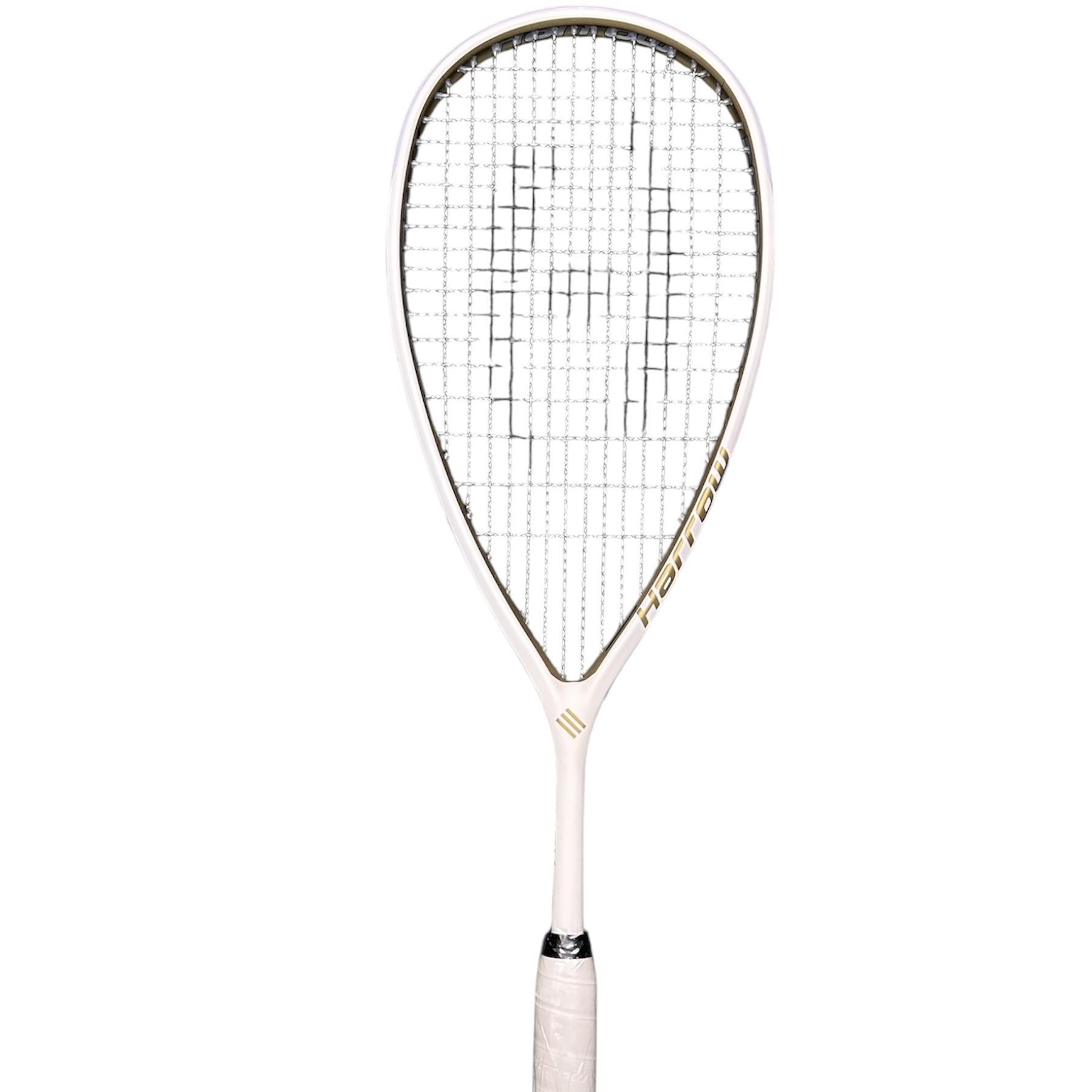 Harrow x HKSG Response 110 Squash Racket - White/Gold